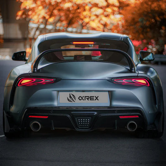 Alpharex 20-25 Toyota Supra FT-1 Style LUXX-Series LED Tail Lights - Black (ETA early Aug)