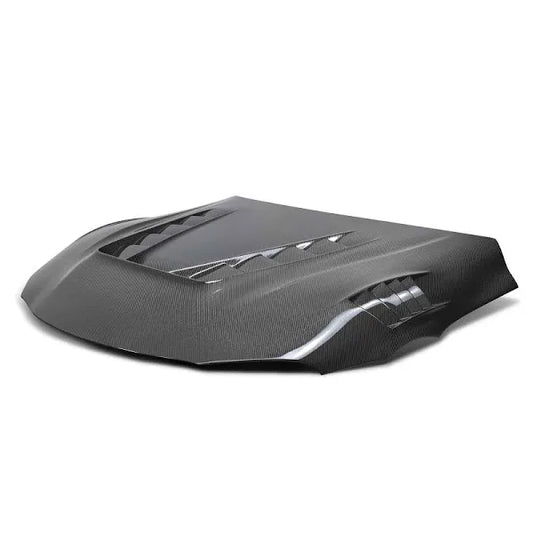 Seibon TV-Style Double Sized Carbon Fiber Hood Toyota Supra A90 2020-2023