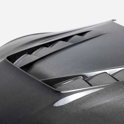 Seibon TV-Style Double Sized Carbon Fiber Hood Toyota Supra A90 2020-2023