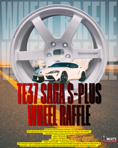LIVE on May 1st - Volk TE37 Saga S-Plus Dash White 5x112 18x9.5 +20 / 18x10.5 +30