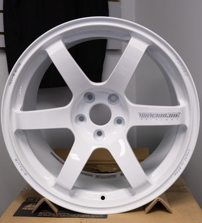 IN STOCK - Volk TE37 Saga S-Plus Dash White 5x112 18x9.5 +20 / 18x10.5 +30