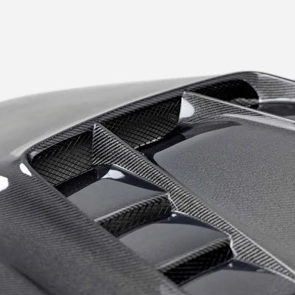 Seibon TV-Style Double Sized Carbon Fiber Hood Toyota Supra A90 2020-2023