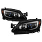 Xtune Black Smoked DRL Light Bar Projector Headlights w/ Switchback Turn Signal Subaru Impreza | WRX 2008-2014