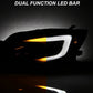 Xtune Black Smoked DRL Light Bar Projector Headlights w/ Switchback Turn Signal Subaru Impreza | WRX 2008-2014