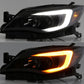 Xtune Black Smoked DRL Light Bar Projector Headlights w/ Switchback Turn Signal Subaru Impreza | WRX 2008-2014