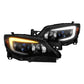 Xtune Black Smoked DRL Light Bar Projector Headlights w/ Switchback Turn Signal Subaru Impreza | WRX 2008-2014