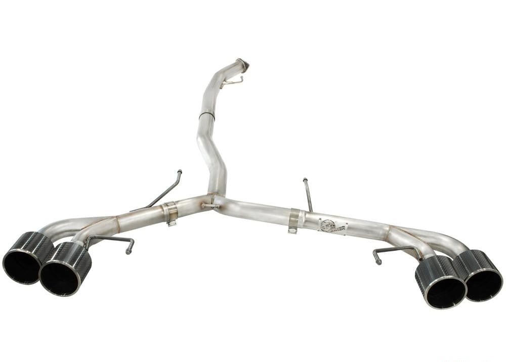 Takeda 3" - 2-1/2" 304 Stainless Catback Exhaust System w/ Carbon Fiber Tips Nissan GT-R R35 V6 3.8L 2009-2021