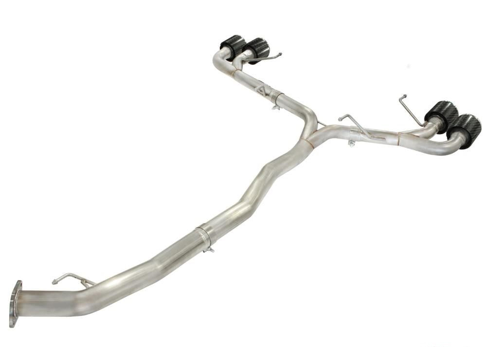 Takeda 3" - 2-1/2" 304 Stainless Catback Exhaust System w/ Carbon Fiber Tips Nissan GT-R R35 V6 3.8L 2009-2021