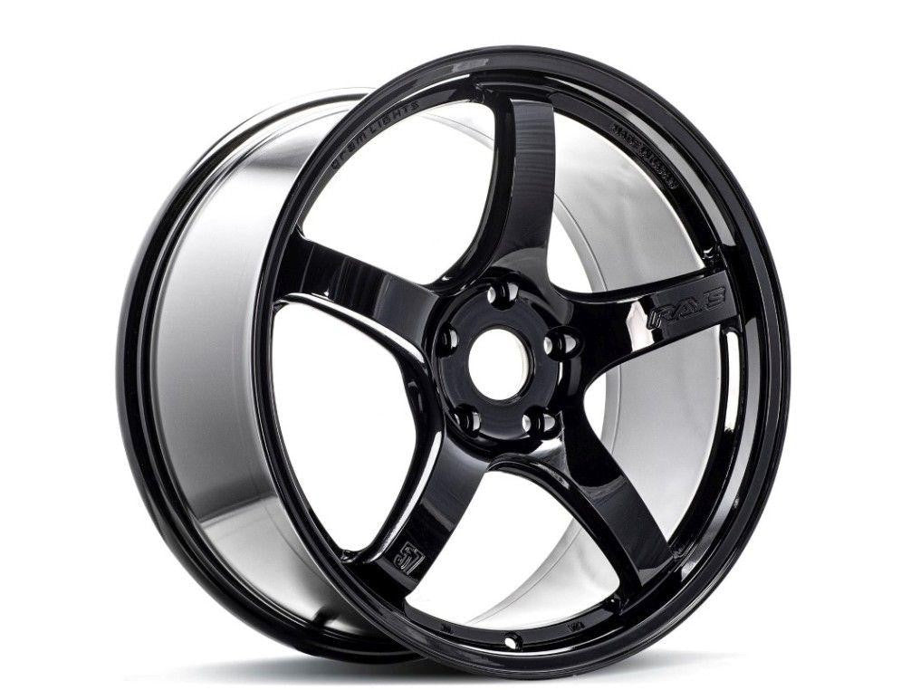 GramLights 57CR Wheel Set of 4 Subaru WRX STI 18x9.5 5x114.3 38mm Glossy Black