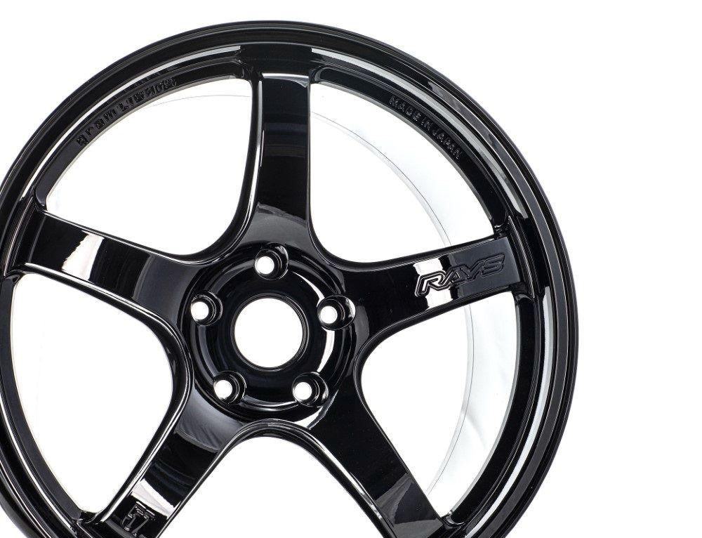 GramLights 57CR Wheel Set of 4 Subaru WRX STI 18x9.5 5x114.3 38mm Glossy Black