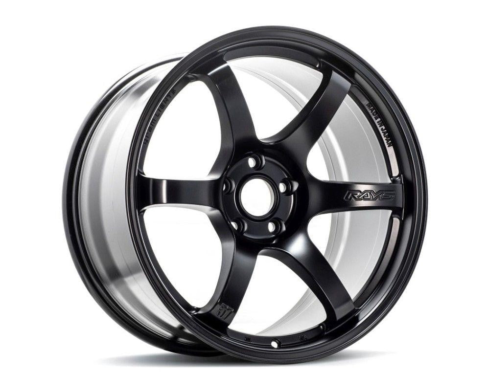 GramLights 57DR Wheel Set of 4 Subaru WRX STI 18x9.5 5x114.3 38mm Semigloss Black