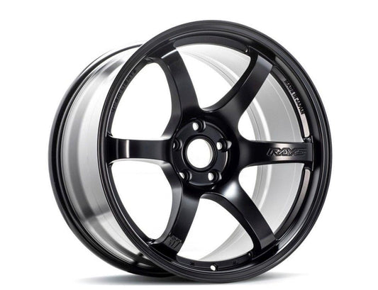 GramLights 57DR Wheel Set of 4 Mitsubishi EVO 17x9 5x114.3 38mm Semigloss Black