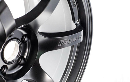 GramLights 57DR Wheel Set of 4 Mitsubishi EVO 17x9 5x114.3 38mm Semigloss Black
