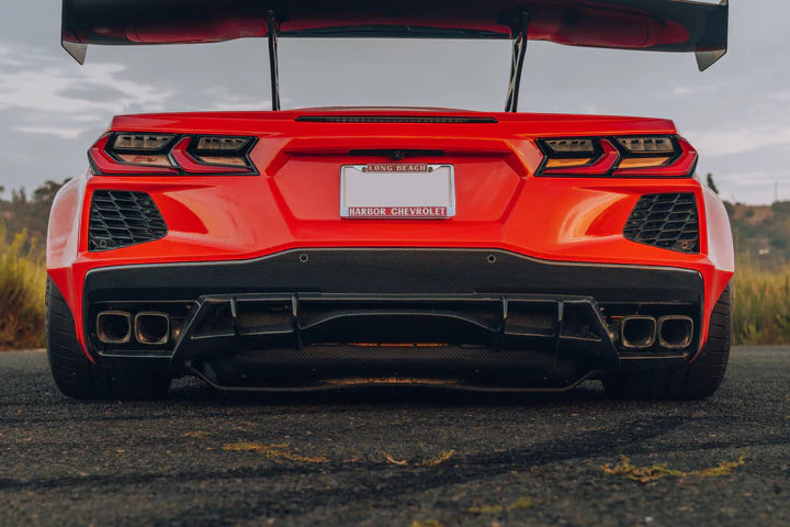 STREET HUNTER DESIGNS C8 CARBON REAR DIFFUSER