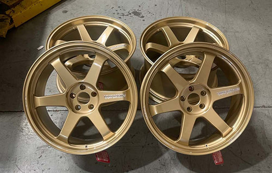 Volk Racing TE37 Ultra M-Spec Wheel Set 20x10 | 20x11 BMW G8X M3 M4 Flat Black, GoldDash White,