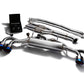 ARMYTRIX Stainless Steel Valvetronic 90mm Catback Exhaust System w/Race Y-Pipe & Quad Blue Coated Tips Nissan GT-R R35 2009-2021