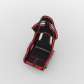 Recaro Carbon Fiber Dynamic Podium Seat Alcantara Black | Leather Red Left Hand Large