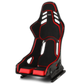 Recaro Carbon Fiber Dynamic Podium Seat Alcantara Black | Leather Red Right Hand Large