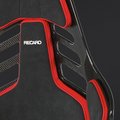 Recaro Carbon Fiber Dynamic Podium Seat Alcantara Black | Leather Red Left Hand Large