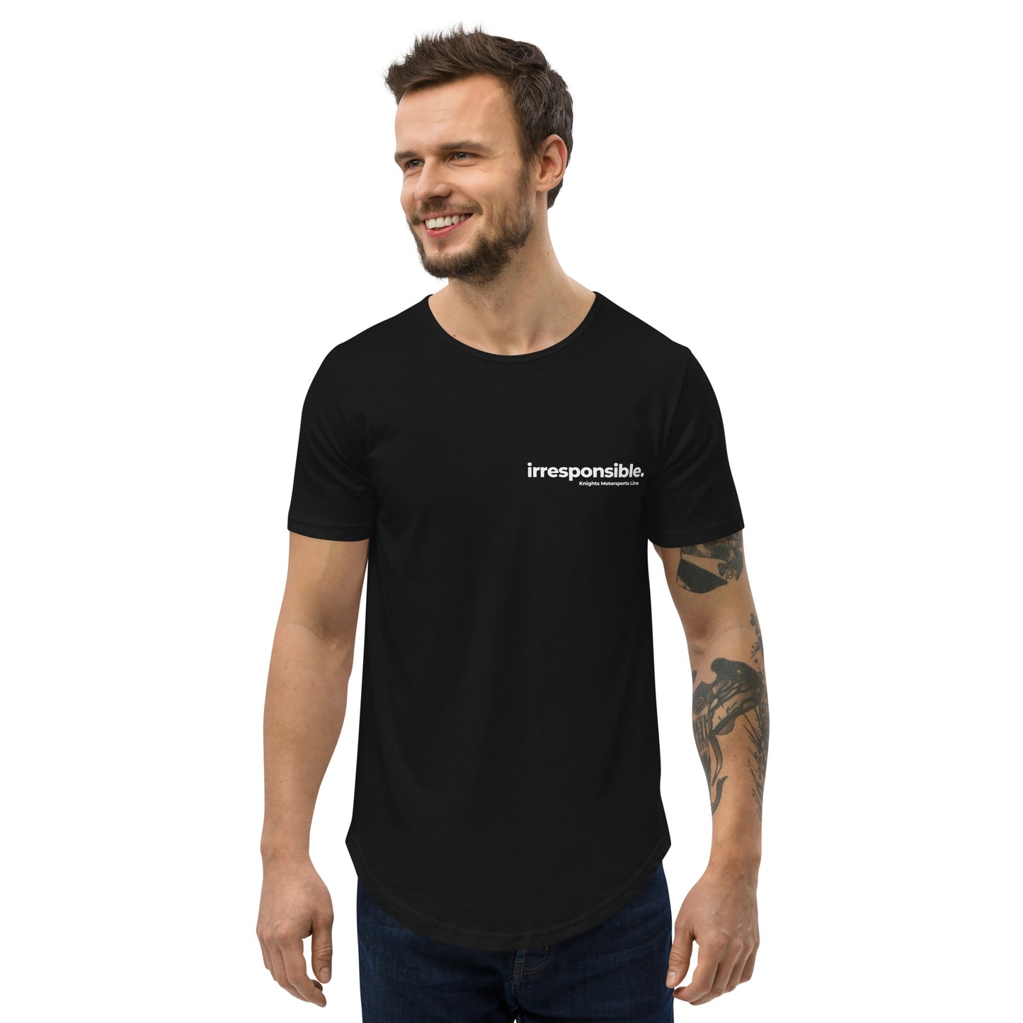 irresponsible - Estd Men's Curved Hem T-Shirt