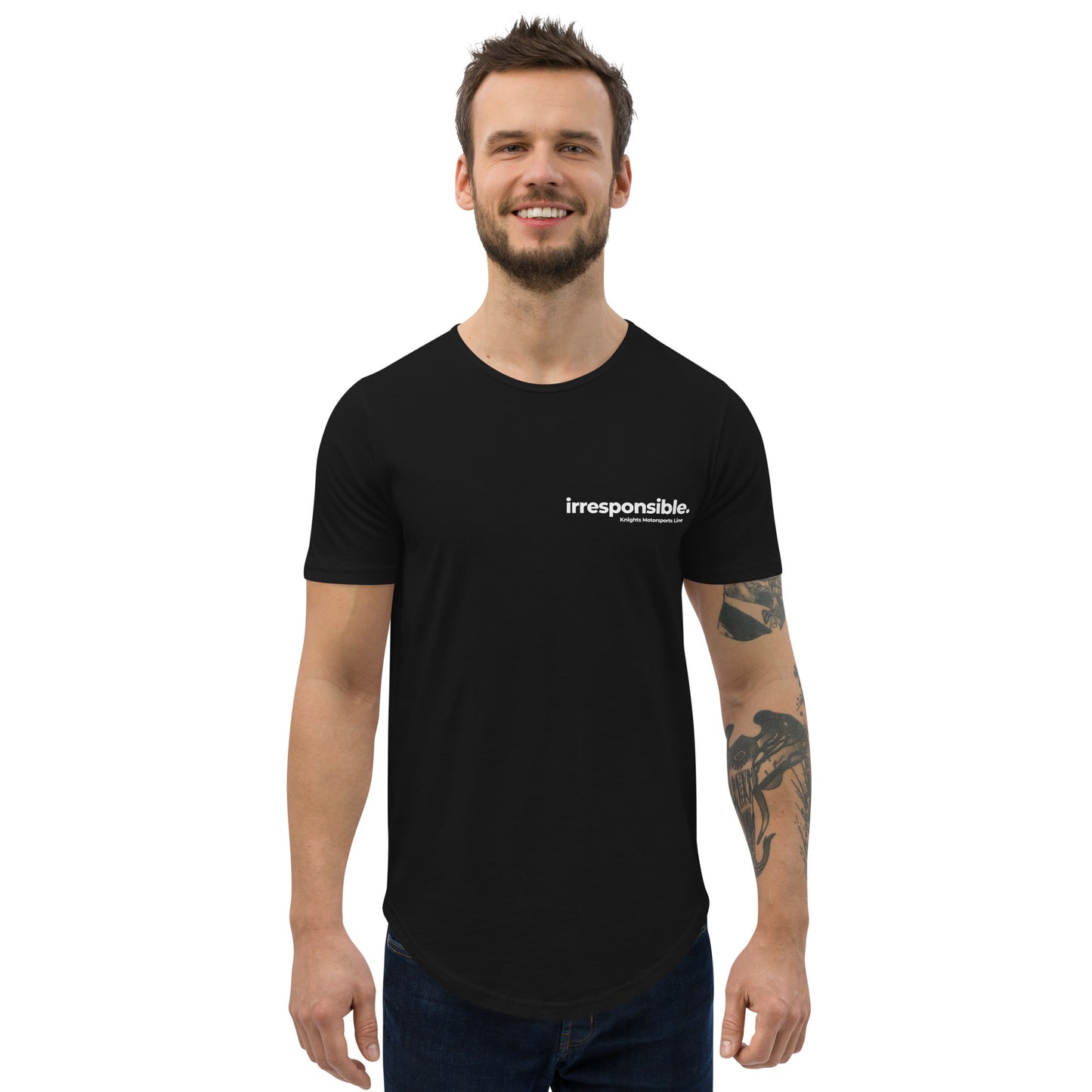 irresponsible - Estd Men's Curved Hem T-Shirt