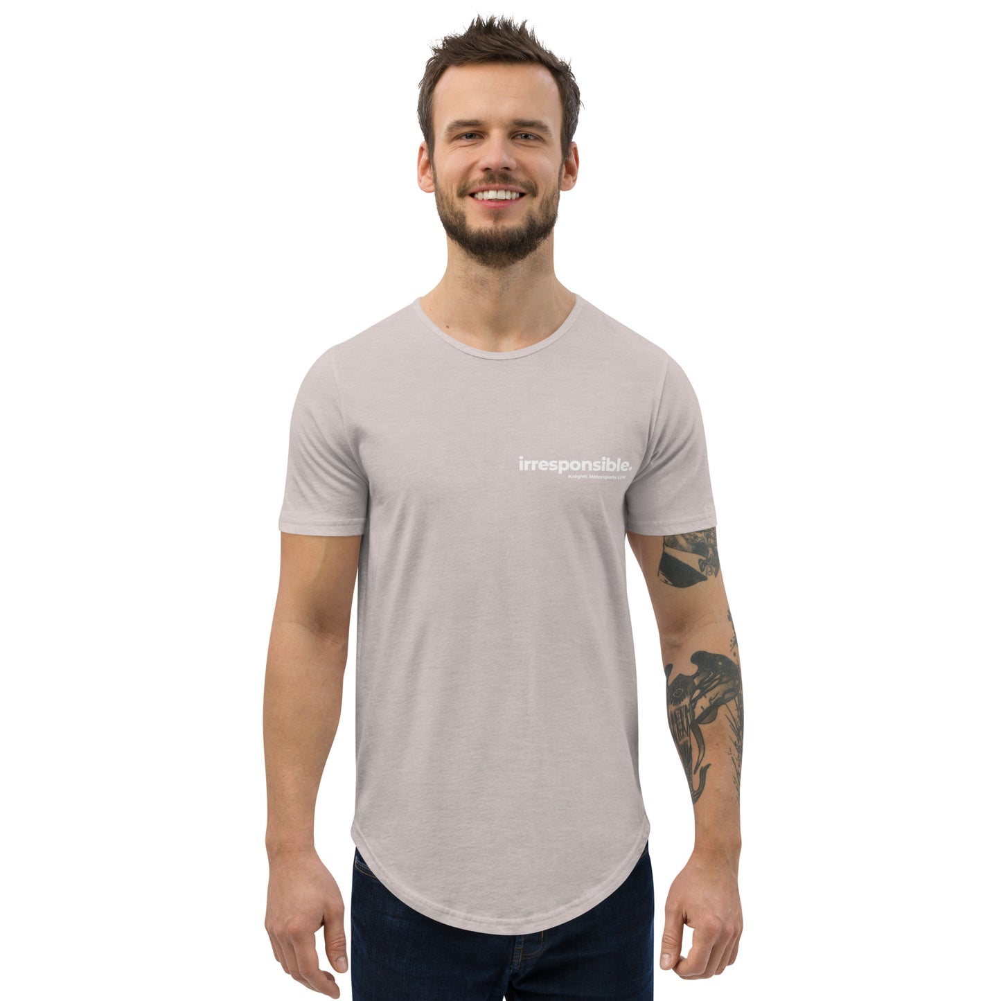 irresponsible - Estd Men's Curved Hem T-Shirt