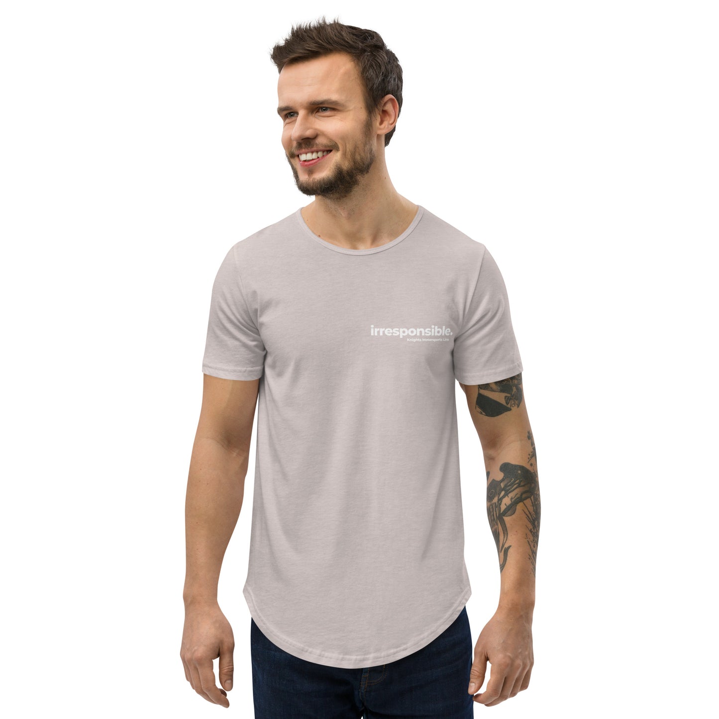 irresponsible - Estd Men's Curved Hem T-Shirt