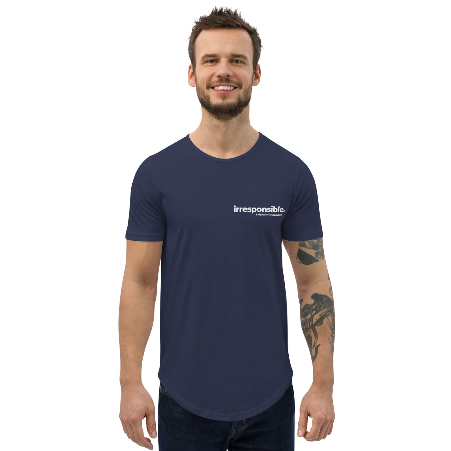 irresponsible - Estd Men's Curved Hem T-Shirt